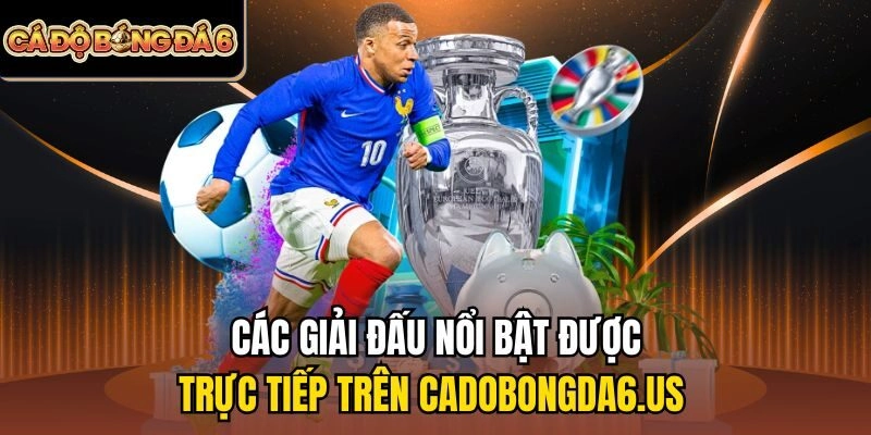 Các giải đấu nổi bật được Trực tiếp trên cadobongda6.us